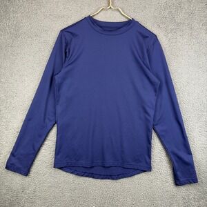 Weatherproof Mens Long Sleeve Performance Shirt Navy Blue‎ Medium Base Layer